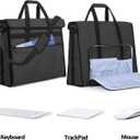 Damero Carrying Tote Bag Compatible with Apple 21.5" iMac Desktop Computer, Travel Storage Bag for iMac 21.5-inch and Other Accessories, Black, Fit for 21.5" IMac