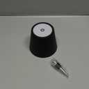 TGXCF Wireless Bottle Lamp,Metal Wine Bottle Light with 3 Color Light Dimming, Waterproof Bottle Touch Lamp Head for Room, Bar, Restaurants, Party, Decor & Gifts (Black)