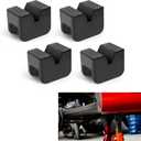 4PCS Car Jack Stand Pads, 3 Ton Rubber Jack Pad Adapter for Jack Stands, Universal Rubber Slotted Frame Rail Pinch Welds Protector, Heavy Duty Jack Pad Car Accessories