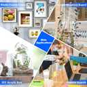 (10 Pack) 8" x 10" Plexiglass Sheets 1/4 inch Thick (6mm), Clear Acrylic Sheets Panel Cut to Size Plexiglass Acrylic Board, Cut with Engraver, Power Saw or Hand Tools, No Laser Cut