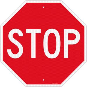 GicnKeuz Stop Signs Traffic Signs 24 x 24 Inches, High Intensity - Engineer Grade Reflective Aluminum Sheeting, Rust Free Metal Stop Sign Street Road Sign, Weather Resistant, Waterproof, Fade Resistant, 2 Pre-drilled Holes (1-PACK)