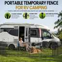 10 Panels No Dig Garden Fence Animal Barrier, 34in(H) × 22.5ft(L) Decorative Metal Outdoor Dog Fence, Rustproof Pet Fencing for Yard, Patio, Flower Bed -Temporary Fencing| Easy to Install