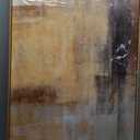 Wall Art Abstract Wall Decor Yellow Black Ink Canvas Painting Modern Artwork for Living Room Bedroom Dining Room Home Office Decor 24"x48" with Framed