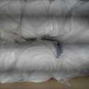 Serta Goose Feather Down Fiber Comforter Queen Size - 100% Cotton Cover Duvet Insert - Hotel Luxury Hypoallergenic Bedding Comforter All Season Medium Warmth 90 x 90 Inch White