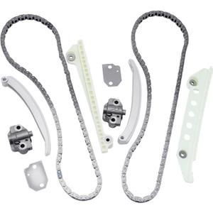 4.6L Timing Chain Kit Compatible with Ford 2000-2011 E-150 E-250 F-150 Fit for Expedition/Explorer, for Mercury 01-10 Engine Chain Parts W/Tensioner & Guide