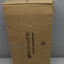 Bionaire Window Fan with Reversible Airflow Blades  3-Speed Settings, Programmable Thermostat, LED Display, Remote Control, Fits 2436" Windows, No Assembly Required (White)