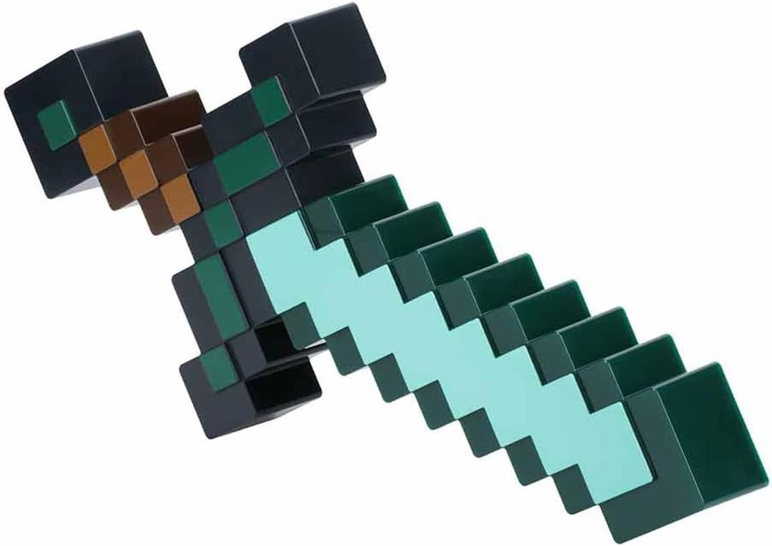 Minecraft Officially Licensed Diamond Sword Light, 3 Dynamic Lighting Modes Phasing and Music Reactive, Wall Mount or Accent Table Decor by Paladone