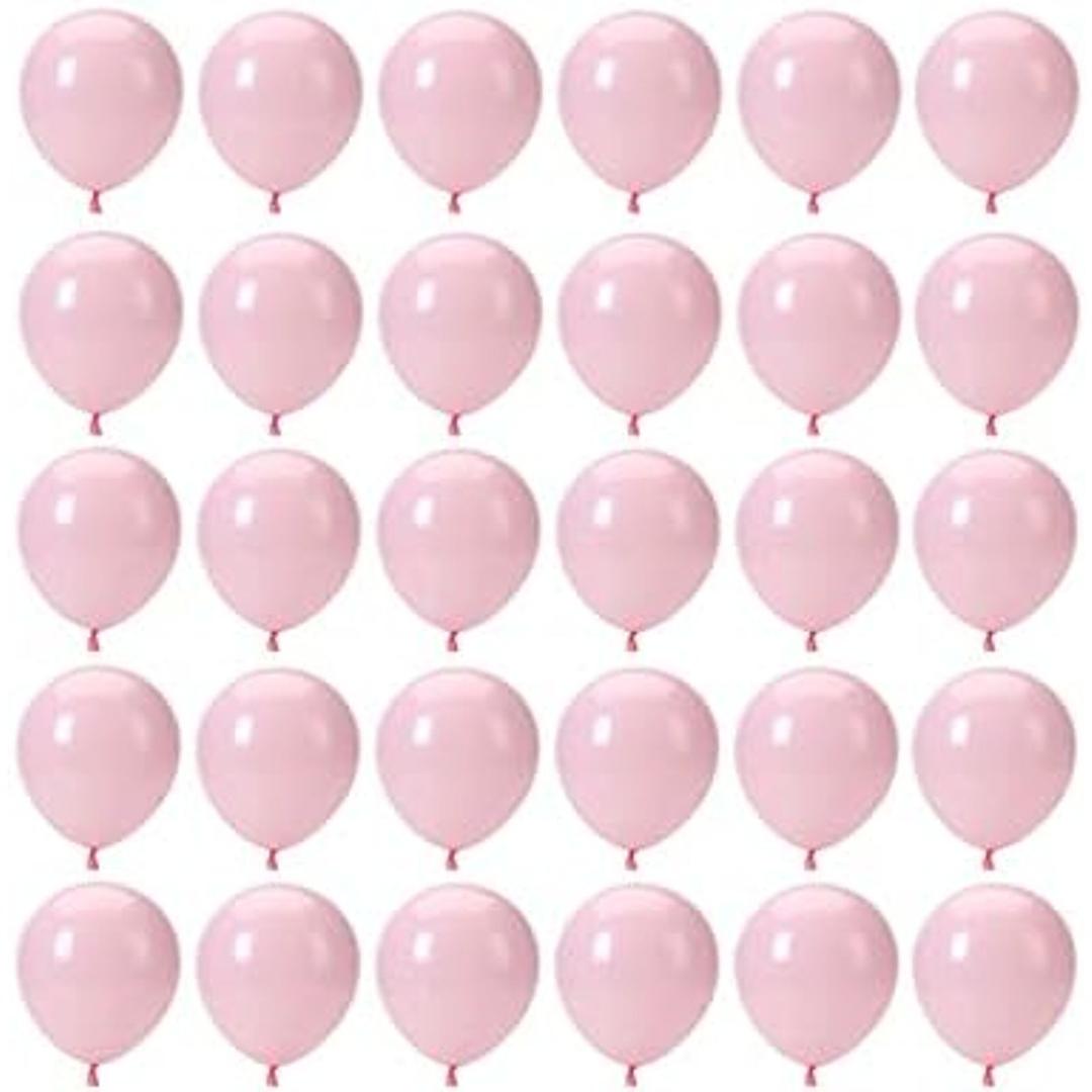 5 Inch Pastel Pink Balloons - 300 Pcs Mini Macaron Pink Latex Balloons for Birthday, Wedding, Baby Shower Parties