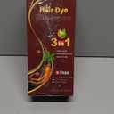 Bablabear Brown Hair Dye Shampoo for Gray Hair Coverage,Instant Hair Color Shampoo for Women and Men.500ml