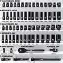 65-Piece 1/2" CR-Mo Steel Drive Impact Socket Set