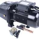 1 HP Cast Iron Shallow Well Jet Pump with Pressure Switch, 17 GPM Flow, 184ft High Lift, Garden Lawn Farm Home Irrigation Pressure Booster Pump