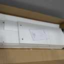 Desk Hutch Dorm White, 3-Tire Wood Desk Shelf Storage Organizer for Office Home, Large