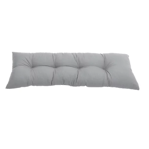 Grey Outdoor Bench Cushion Patio Furniture Chair Cushion Tufted Lounger Seat Cushions for Patio Garden, Size 3' X 16"