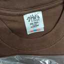 Shaka Wear Men's T Shirt  Max Heavyweight Cotton Short Sleeve Crew Neck Plain Tee Top Tshirts Regular Big Tall Size MHS04 Brown 2X-T