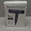 Ionic Hair Dryer with Diffuser and Concentrator, Professional Lightweight Quiet Blow Dryer, Powerful 1600 Watt Motor for Fast Drying and Straight & Wavy Hair, 3 Temps/2 Speeds, 6.56 Ft Cord, Blue