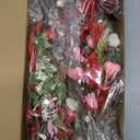 2 Pack 20'' Valentines Day Swag Wreaths for Front Door Valentines Teardrop Wreath Artificial Red Pink Heart Shaped Berries Hanger with Ribbon Gift Farmhouse Hanging Decor for Outdoor Window Wall (2)