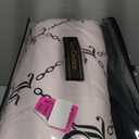 Juicy Couture Light Pink/Black Link Logo Printed Comforter Set, Full – Complete 8-Piece Bed in a Bag Collection