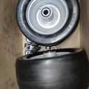 2-Pack 11x6.00-5 Flat Free Tires for Zero Turn Mower,Load 400lbs