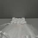 Baby Pageant Dress Toddler Girls Tutu Gown Flower Wedding Dresses, White 4-5T