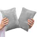 2 Grey Small Sized Pillows 11x6 Inch