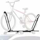 Universal Left-Side Bike Roof Rack for 14-29" Tires, 24kg Max Load, Aluminum Alloy & Steel Construction, Fits Vehicles with Roof Racks