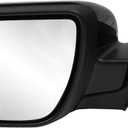 Driver Side Mirror Assembly Compatible with Ford Explorer 2011-2019, Power Heated Adjustable Rearview Mirror with Turn Signal, Puddle Lamp & Blind Spot Monitor - Replaces FO1320617 (9 Pin/Left)