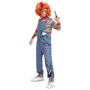 Spooktacular Creations Halloween Child Killer Costume, Possessed Horror Movie Doll Costume for Kid Dress-up Party, Size M (8-10 YRS)