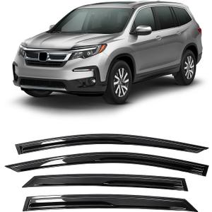 MIALUTY® Window Visors Rain Guards for Honda Pilot 2016-2022, Out-Channel Vent Visors Heat Insulation Sun Shade Accessories for Cars