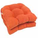 Set of 2 Outdoor Indoor U  Chair Cushions Set for Patio Garden Home Office Furniture Red 16×18 in