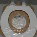 Bemis 500EC Durable Wood Toilet Seat with Easy Clean Hinges, Made in USA, Round, White