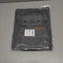 Mens Hat and Gloves Set, Warm Beanie Knit Long Scarf Fleece Lined Winter Hats Touchscreen Gloves for Men (Style A-grey Black)