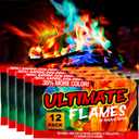 Magical Flames Fire Color Packets (Ultimate 12 Pack), Vibrant Multi-Color Fire for Fire Pits, Campfires, Bonfires & Fireplaces - Camping Essentials & Outdoor Party Accessories