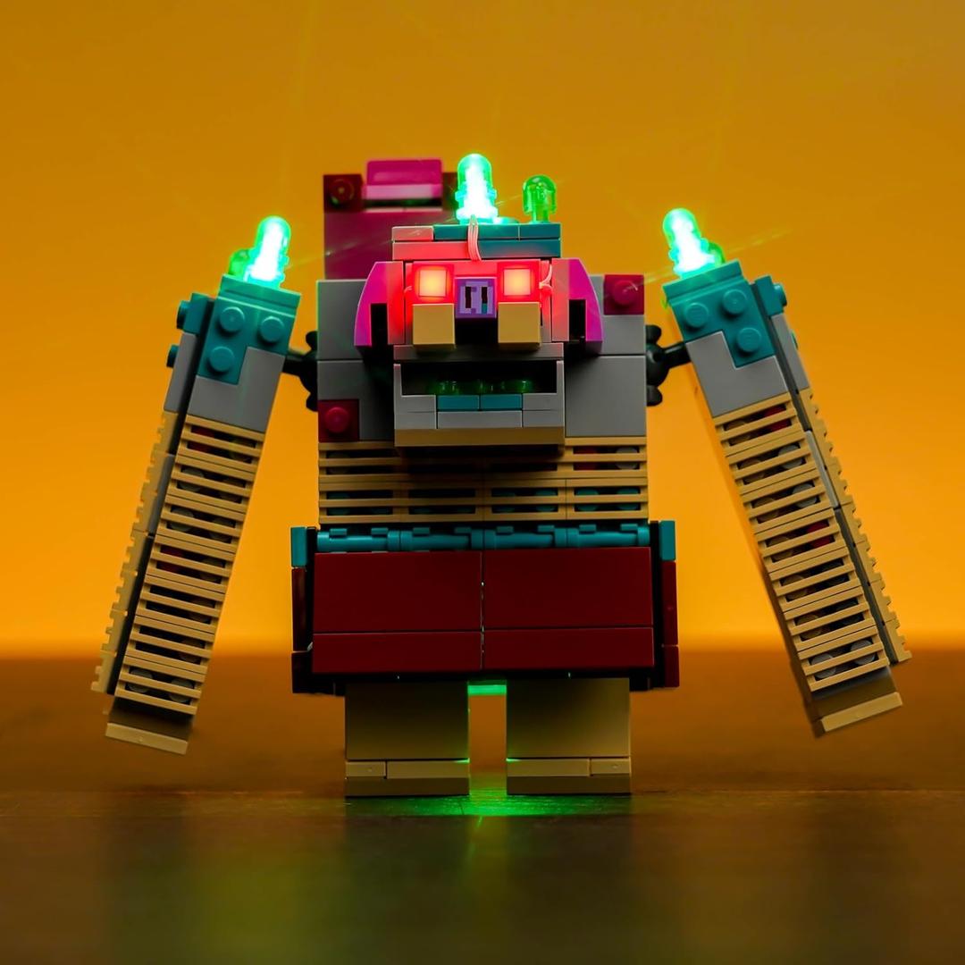 VONADO LED Light Kit for Lego Minecraft The Devourer Showdown 21257 (Lights Only, No Models) Creative Lighting Set Accessories Compatible with 21257 Minecraft Building Set, Green, Red