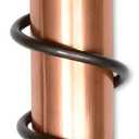 WCRG Copper Rain Gauge for Yard, Steel Stake - Outdoor Sprinkler Gauges, Shatterproof, Winter-Safe, Accurate, Decorative - The Original Floating Rain Gauge, USA Assembled & Designed