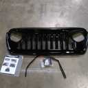 Front Vader Grille Compatible with 2018-2025 Wrangler JL & 2020-2025 Gladiator JT, w/o TrailCam (Glossy Black)