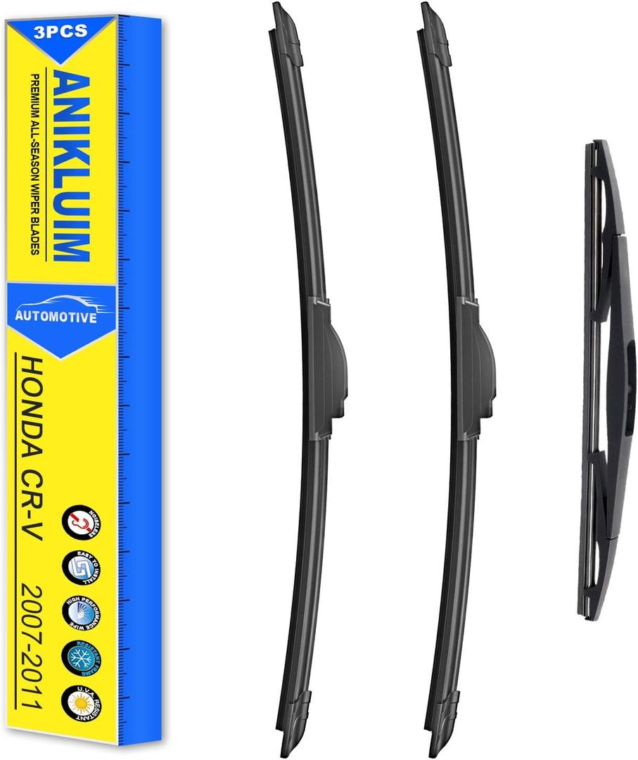 2 x 2007-2011 Honda CR-V Wiper Blades Replacement-26" + 16" + 14"