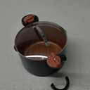 Gotham Steel 5 Quart Stock Pot Multipurpose Pasta Pot with Strainer Lid & Twist and Lock Handles, Nonstick Ceramic Surface Makes for Effortless Cleanup with Tempered Glass Lid, Dishwasher Safe (Graphite)