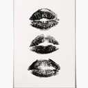 Stylish Black Lips Print for Wall Art Decor - Ideal for Powder Rooms, Dorm Rooms and Bedrooms, Preppy Black Lips Wall Poster for Women with Trendy and Stylish Designs