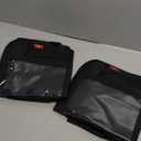 Helteko Backseat Car Organizer, Kick Mats Back Seat Protector with Touch Screen Tablet Holder, Back Seat Organizer for Kids, Travel Accessories with 9 Storage Pockets 2 Pack, Black