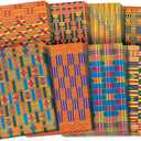Roylco R15273 Assorted Design African Textile Paper, 8-1/2 x 11 Inches, Pack of 32