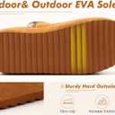 GPOS Womens House Knit Bootie Slippers Fuzzy Plush Lining Winter Ladies Warm Suede Fluff Slippers Lightweight Cozy Thick Memory Foam Comfortable Home Shoes Hard Bottom for Indoor Outdoor Size 5-11 (Khaki)