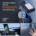 Hensinple for Samsung Galaxy Z Fold 7 Case Magnetic,Z Fold 7 Case [Compatible with MagSafe] Translucent Matte Military Grade Drop Proof Protection Shockproof Hard PC Rugged Phone Cover(Blue)