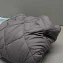 ZZZhen Weighted Blanket - High Breathability - 48''72'' 15LB - Premium Heavy Blankets - Calm Sleeping for Adult and Kids, Durable Quilts Grey, 48''72'' - 15LB