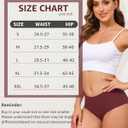 Women's Seamless Underwear No Show Full Coverage Briefs Ladies Stretchy Invisible Panties (XXL) 6 Packs
