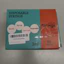Disposable Syringes 3 ML Luer Lock Design Sterile and Individually Packaged With Tip Caps 50 Count Box