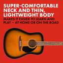 Fender California Debut Redondo Series Acoustic Guitar, Beginner Guitar, 2-Tone Sunburst