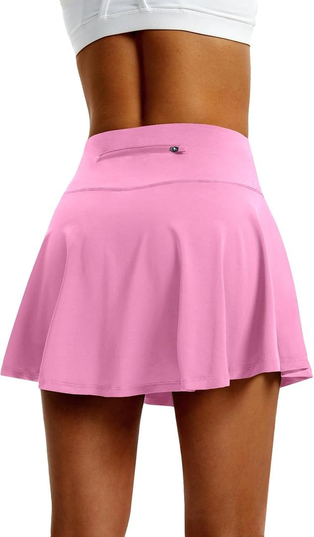 Women's High Waist Pleated Tennis Skirt with 4 Pockets Lightweight Athletic Golf Skorts Skirts for Running Workout