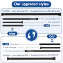 Shower Curtain Rod Adjustable Curtain Rods 30-64 Inch Black Shower Rod Curtain Rods no Drilling Expandable Tension Curtain Rod Spring Curtain Rod for Bathroom Closet Doorway Windows