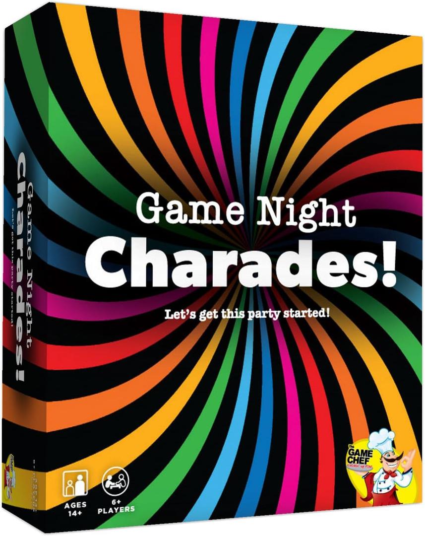 Game Night Charades - Great Charades for Family Game Night! - Contains 1120 Charades - 5 Categories - 1 Fun Party!
