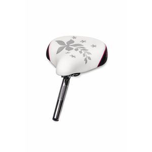 AVASTA Kids Bicycle Saddle for Girls & Boys Waterproof Wide Soft Bike Cushion Dual Shock Absorbing Fit for 12 14 16 18 20 or 20 22 24 26 inch Mountain Road Bike (Pink)